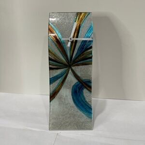 AngelStar Cozenza Collection Metallic White Blue Brown Desk Easel Clock-11.5"